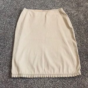 Tan pencil skirt
